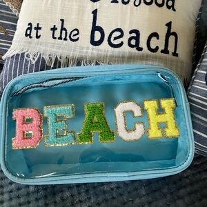 Cute Beach cosmetic bag